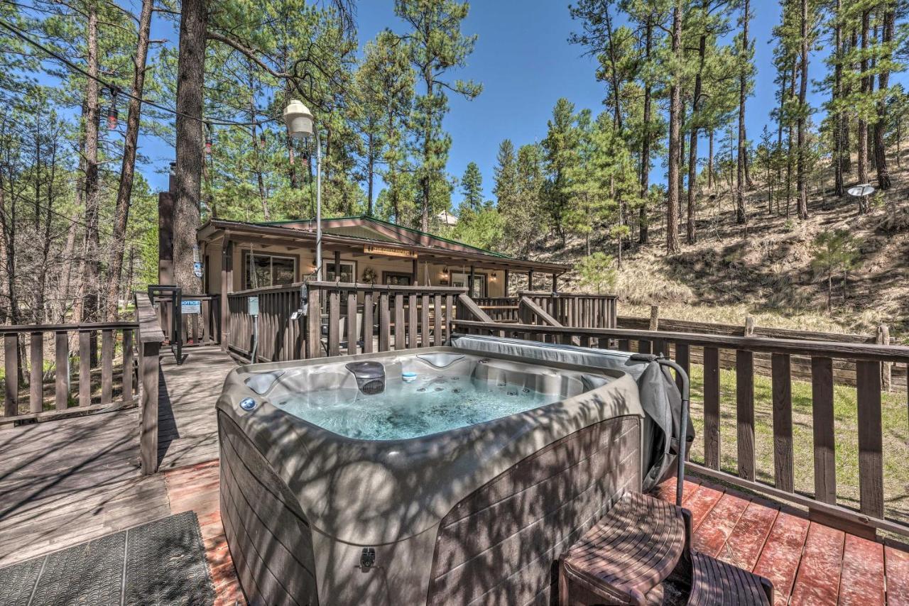 Tranquil Cabin With Stream And Deck Near Dtwn Ruidoso! Exteriör bild