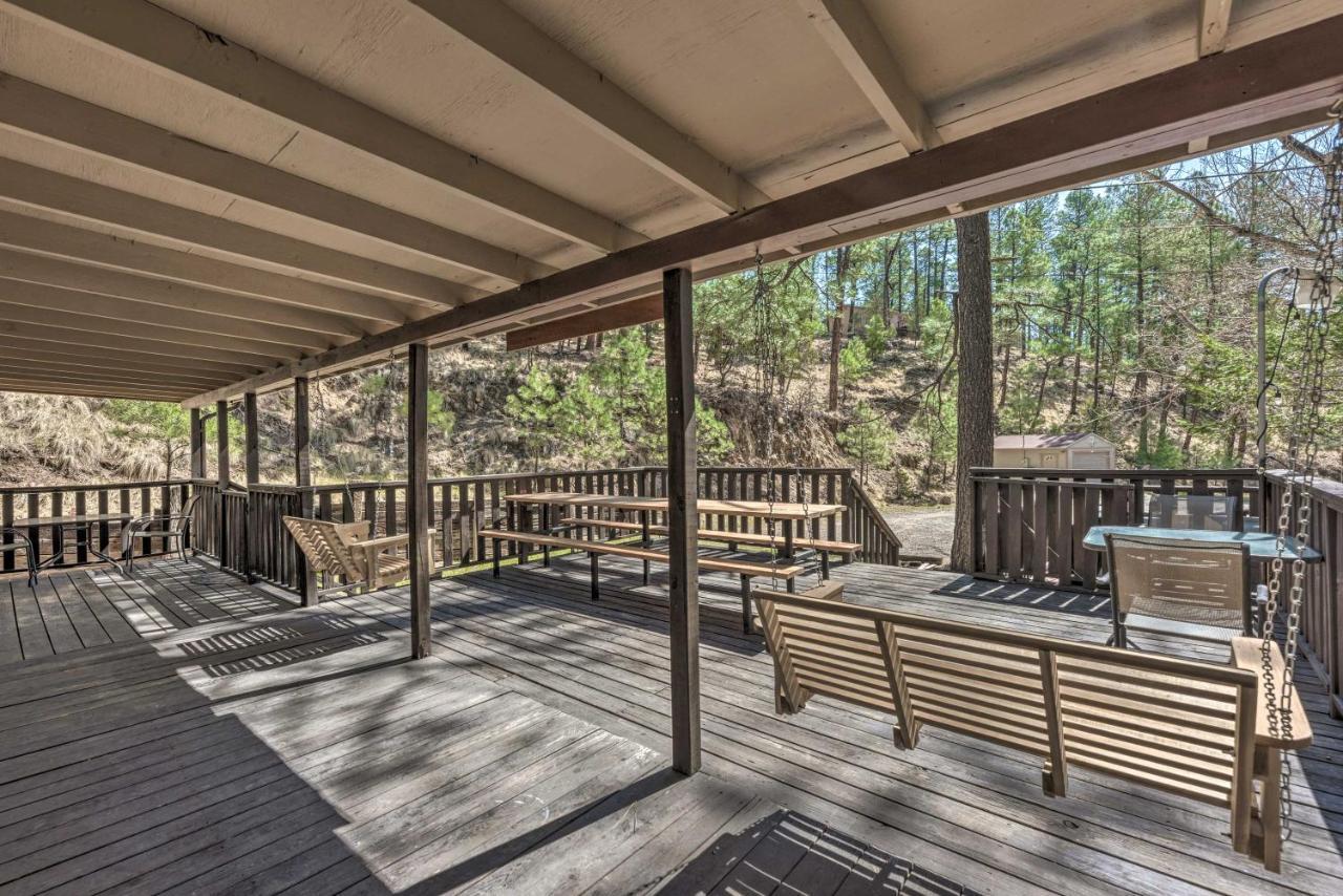 Tranquil Cabin With Stream And Deck Near Dtwn Ruidoso! Exteriör bild